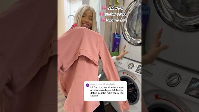 How to wash #lululemon jacket How to wash #lululemon jacket