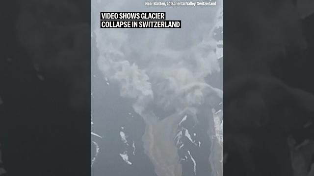 Video shows glacier collapse in switzerland Video shows glacier collapse in switzerland