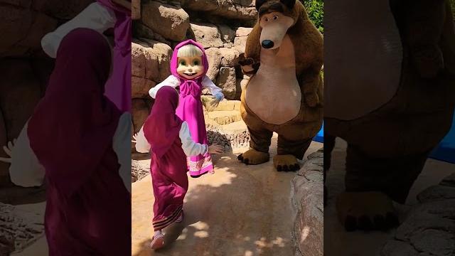 Cute little masha and bear Cute little masha and bear
