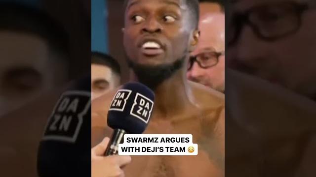 Swarmz argues with deji and his team! | misfits boxing Swarmz argues with deji and his team! | misfits boxing