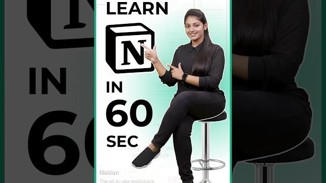 Learn notion in 60 seconds Learn notion in 60 seconds