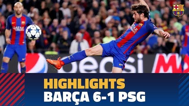 Fc barcelona 6-1 psg | match highlights Fc barcelona 6-1 psg | match highlights