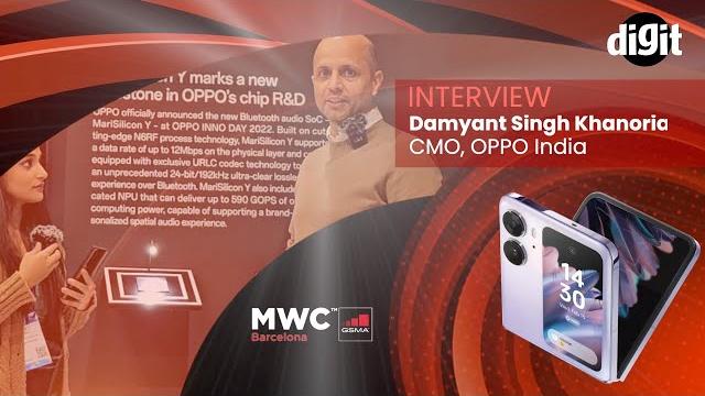 Oppo india cmo damyant singh khanoria talks about find n2 flip, sustainability, r&d + more @ #mwc23 Oppo india cmo damyant singh khanoria talks about find n2 flip, sustainability, r&d + more @ #mwc23