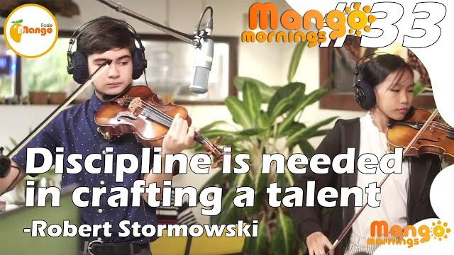 Mango mornings #33 - with robert stormowski (violin teacher), nicholas and ling (violin students) Mango mornings #33 - with robert stormowski (violin teacher), nicholas and ling (violin students)