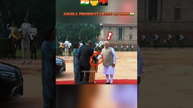-president of angola and pm modiji and president gave a warm welcome#shorts #viralvideo #modi -president of angola and pm modiji and president gave a warm welcome#shorts #viralvideo #modi