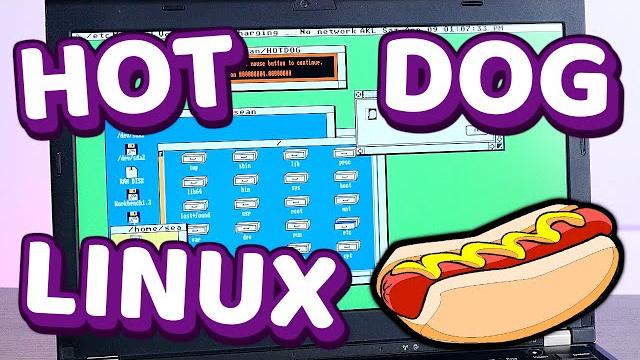 Hot dog linux is a retro computing fever dream Hot dog linux is a retro computing fever dream