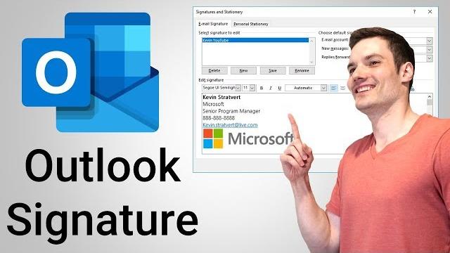 How to add signature in outlook How to add signature in outlook