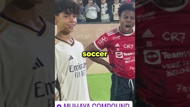 Ishowspeed plays soccer with ronaldo's son in saudi arabia Ishowspeed plays soccer with ronaldo's son in saudi arabia