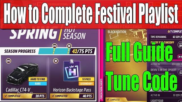 Forza horizon 5 how to complete festival playlist spring season series 47 full guide, tune code Forza horizon 5 how to complete festival playlist spring season series 47 full guide, tune code