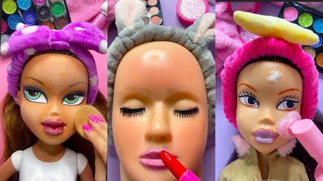 Asmr satisfying with unboxing & review mannequin head makeup pink skincare sounds fast relaxing time Asmr satisfying with unboxing & review mannequin head makeup pink skincare sounds fast relaxing time