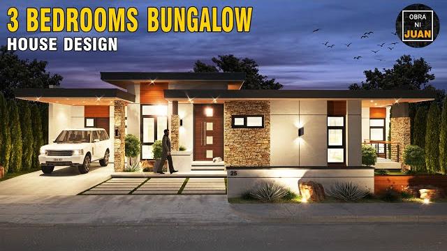 3 bedrooms modern bungalow house design 3 bedrooms modern bungalow house design