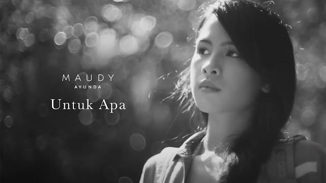 Maudy ayunda - untuk apa | official music video Maudy ayunda - untuk apa | official music video