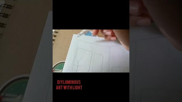 Diy luminous art with lights #art Diy luminous art with lights #art