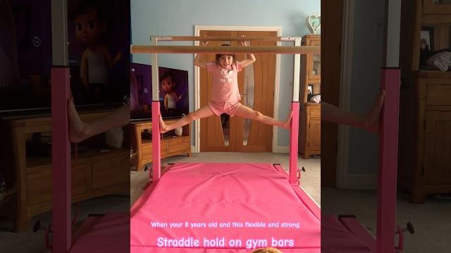 Straddle hold on gymnastic uneven bars #shorts #mymove #gymnast Straddle hold on gymnastic uneven bars #shorts #mymove #gymnast