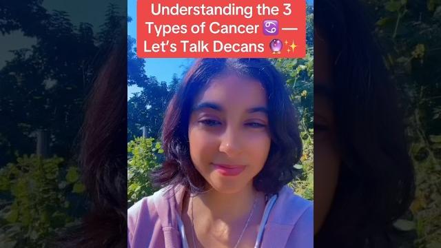 Understanding the three different types of cancers - decans #decans #astrology #cancer #cancersun Understanding the three different types of cancers - decans #decans #astrology #cancer #cancersun
