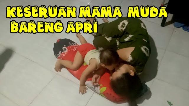 Keseruan mama muda bareng apri Keseruan mama muda bareng apri