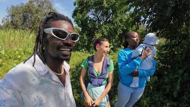 We visit auntie @deemwango 's land We visit auntie @deemwango 's land