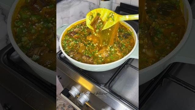 How to make slimy okro / okra soup How to make slimy okro / okra soup