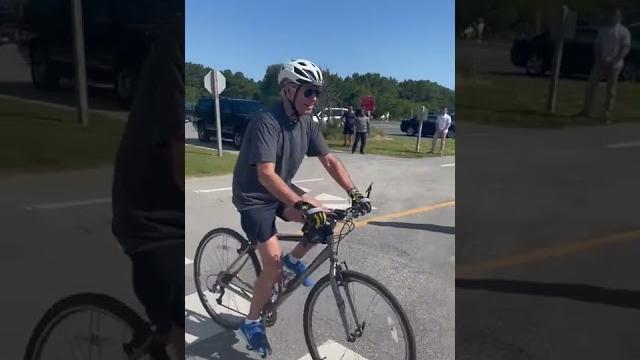 How joe biden crashed his bike #shorts How joe biden crashed his bike #shorts