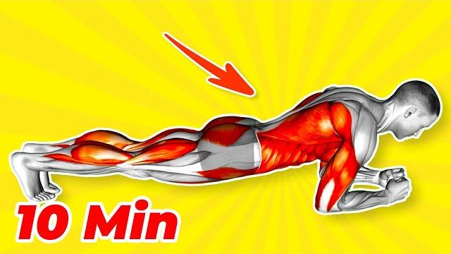 10-min plank burn make your belly work! 10-min plank burn make your belly work!