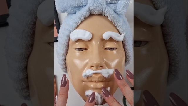 Asmr makeup on mannequin #shorts #asmrsleep Asmr makeup on mannequin #shorts #asmrsleep