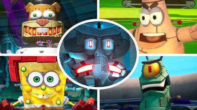 Spongebob battle for bikini bottom rehydrated - all robot bosses Spongebob battle for bikini bottom rehydrated - all robot bosses