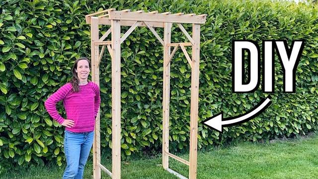 Garden arbor build - diy Garden arbor build - diy