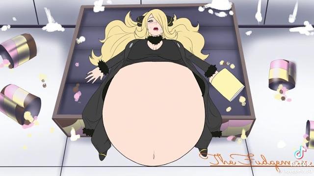 Pokemon girl belly stuffing Pokemon girl belly stuffing