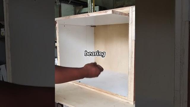 Pintu lemari buka keatas mengggunakan rel pintu saku #pocketdoor #idepintu #carpenter #woodscraft Pintu lemari buka keatas mengggunakan rel pintu saku #pocketdoor #idepintu #carpenter #woodscraft