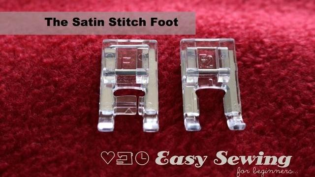 The satin stitch foot - janome f foot The satin stitch foot - janome f foot