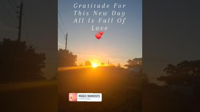 Gratitude for this new day Gratitude for this new day