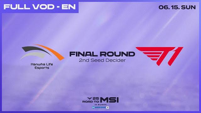 Hle vs t1 | final round | 2025 lck road to msi Hle vs t1 | final round | 2025 lck road to msi