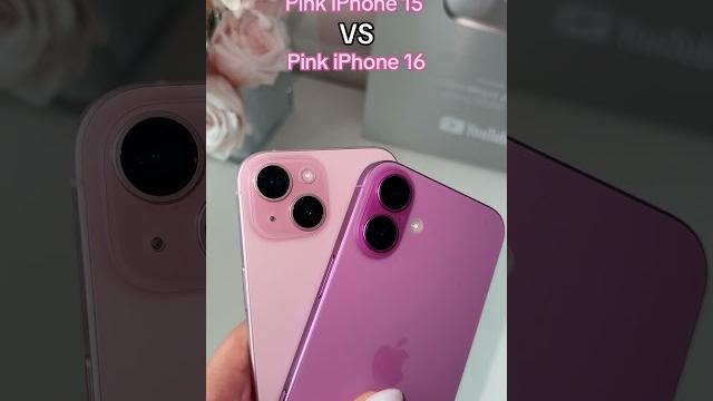Pink iphone 15 vs pink iphone 16 Pink iphone 15 vs pink iphone 16