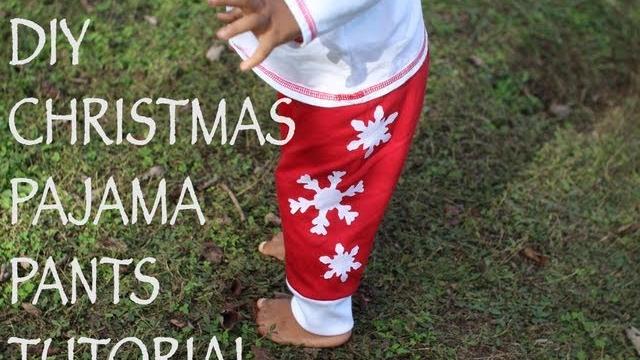 Christmas pajama pants for kids- diy tutorial Christmas pajama pants for kids- diy tutorial