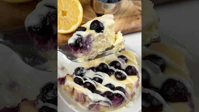 High protein lemon blueberry cheesecake 🫐 High protein lemon blueberry cheesecake 🫐