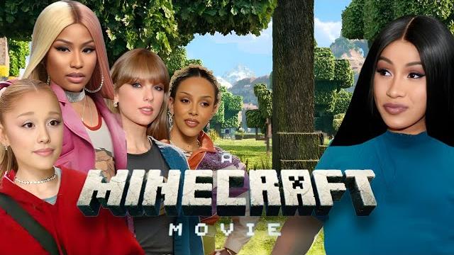 Celebrities in a minecraft movie Celebrities in a minecraft movie