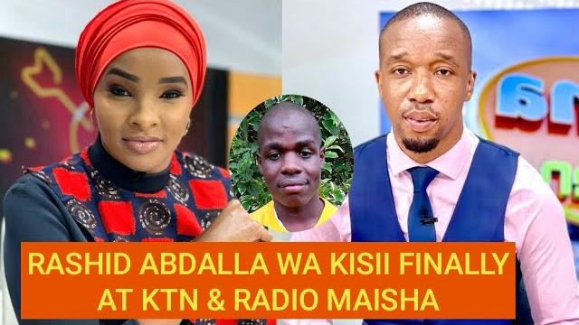 Rashid abdalla wa kisii finally at ktn news & radio maisha! sends lulu hassan this message! Rashid abdalla wa kisii finally at ktn news & radio maisha! sends lulu hassan this message!