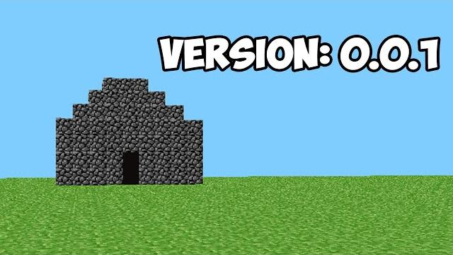 The oldest version of minecraft The oldest version of minecraft