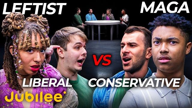Leftist vs liberal vs conservative vs maga | middle ground debate Leftist vs liberal vs conservative vs maga | middle ground debate