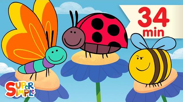 Butterfly ladybug bumblebee | + more kids songs | super simple songs Butterfly ladybug bumblebee | + more kids songs | super simple songs