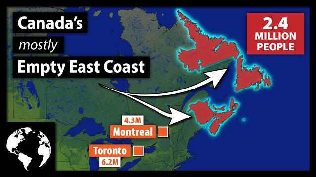 No major cities: why so few canadians live in on the east coast No major cities: why so few canadians live in on the east coast