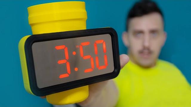 I made an alarm clock that's also a drinking glass | #shorts I made an alarm clock that's also a drinking glass | #shorts