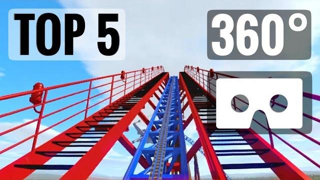 Top 5 vr 360 videos roller coaster rides virtual reality best 360° 4k immersive compilation Top 5 vr 360 videos roller coaster rides virtual reality best 360° 4k immersive compilation