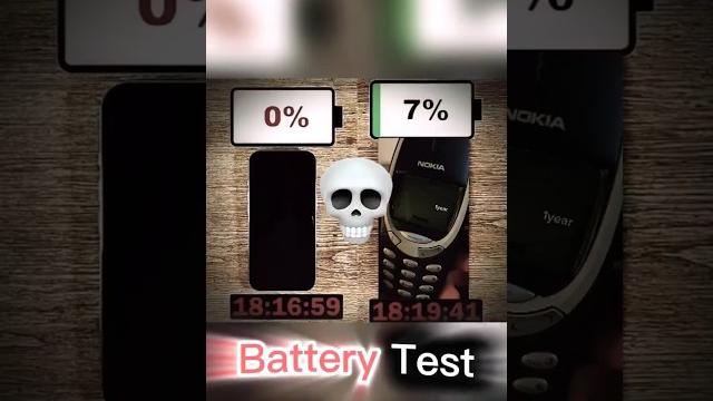Iphone 16 pro vs nokia 3310– insane battery test Iphone 16 pro vs nokia 3310– insane battery test