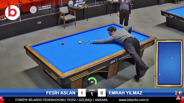 Fesi̇h aslan vs emrah yilmaz | 3 cushion billiards turkiye championship stage 3 ankara 2023 Fesi̇h aslan vs emrah yilmaz | 3 cushion billiards turkiye championship stage 3 ankara 2023