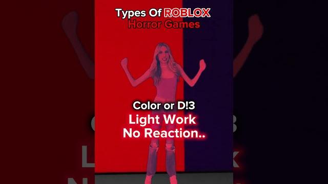 Types of "roblox horror" games Types of "roblox horror" games