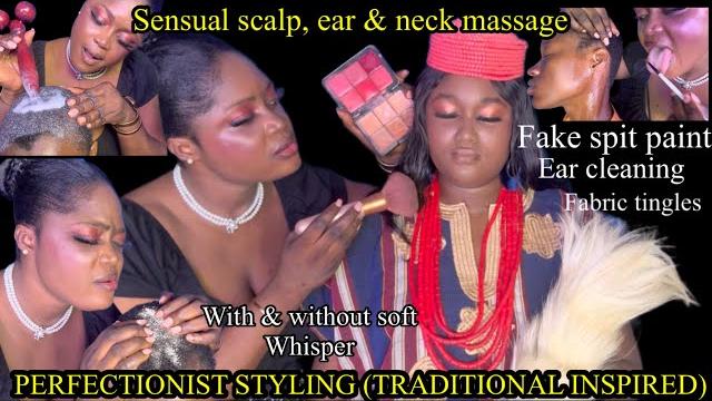 Asmr soft glam full makeup, long nail scalp scratch, sensual scalp,ear,neck massage fake spit paint Asmr soft glam full makeup, long nail scalp scratch, sensual scalp,ear,neck massage fake spit paint