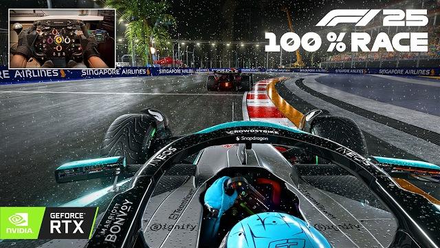 F1 25 path tracing in 4k looks absolutely insane - singapore gp 100% race | steering wheel gameplay F1 25 path tracing in 4k looks absolutely insane - singapore gp 100% race | steering wheel gameplay