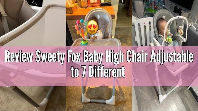 Review sweety fox baby high chair adjustable to 7 different heights - darkgrey baby chair - foldable Review sweety fox baby high chair adjustable to 7 different heights - darkgrey baby chair - foldable