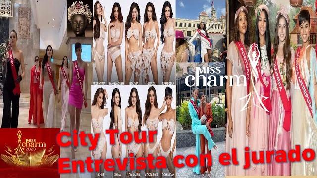 Miss charm 2023 entrevista con el jurado y city tour previo a competencia preliminar y traje típicos Miss charm 2023 entrevista con el jurado y city tour previo a competencia preliminar y traje típicos